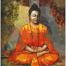 оранжевый будда