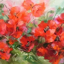 Схема вышивки «Маковое поле»