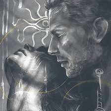 Схема вышивки «Он и она»