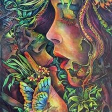 Схема вышивки «Дыхание любви»