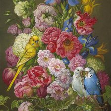 Схема вышивки «pekná kytica»