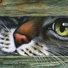 Схема вышивки «Любопытный нос»