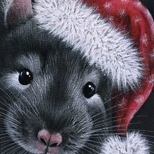 Схема вышивки «мышонок 1»