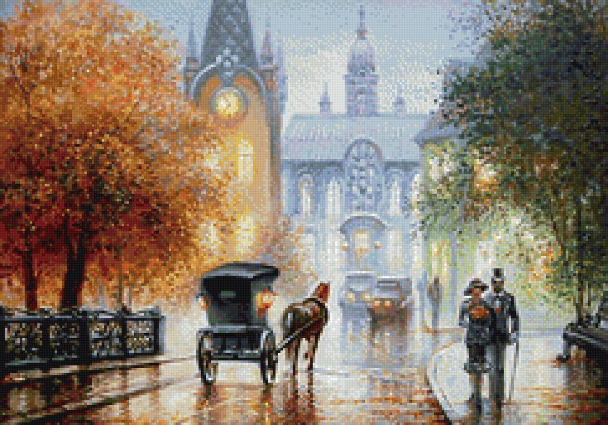 Городской пейзаж - осень, город - предпросмотр