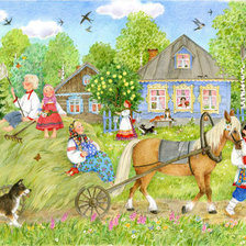 Схема вышивки «уварова лошадка»