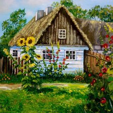 Схема вышивки «Домик»