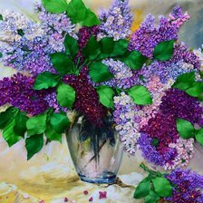 Схема вышивки «Сирень»