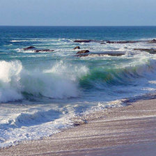 Схема вышивки «море»