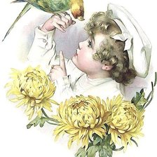 Схема вышивки «ретро открытка»