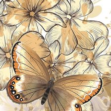 Схема вышивки «бабочка»