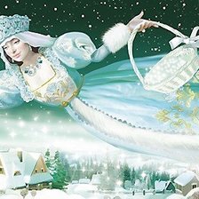 Схема вышивки ««Была зима... Татьянин день»»