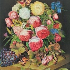 Схема вышивки «Старинный букет»