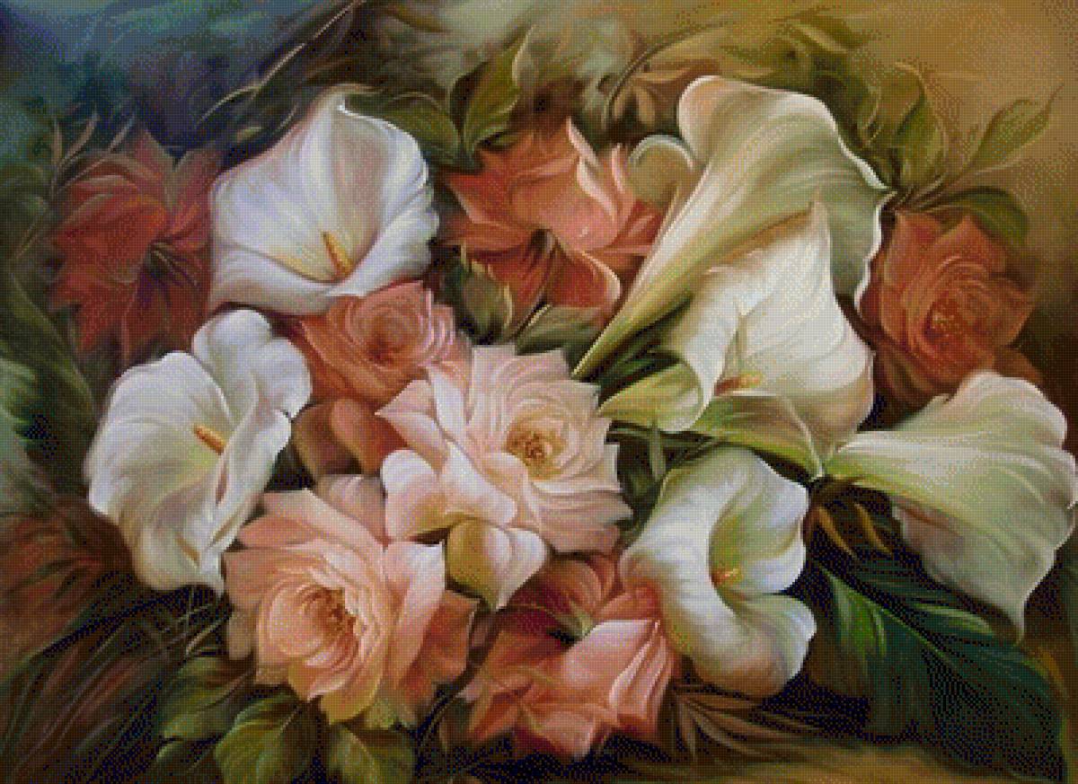 CALAS Y ROSAS - 400 x 295 cruces - предпросмотр