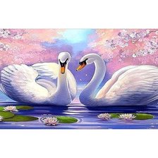 Схема вышивки «ЛЕБЕДІ»