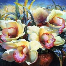 Схема вышивки «цветы 01»