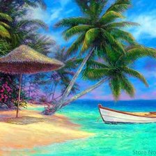 Схема вышивки «Пальмы»