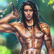 Схема вышивки «Он»