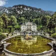 Схема вышивки «Замок Линдерхоф»