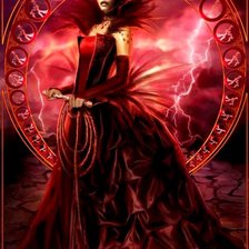 Схема вышивки «гнев»