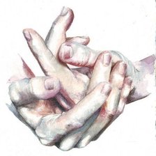 Схема вышивки «руки»