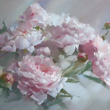 Схема вышивки «пионы»