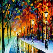 Схема вышивки «Прогулка зимой»