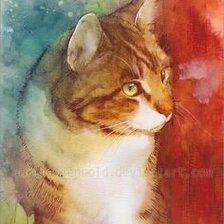 Акварель Киса