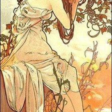 Схема вышивки «Утомлённая нимфа»