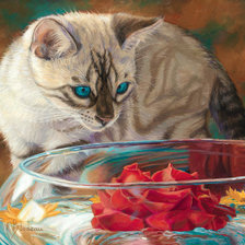 Схема вышивки «Удивление (по картине Люси Биладо)»