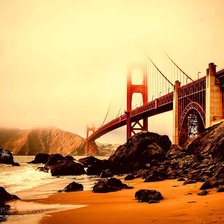 Схема вышивки «Мост»