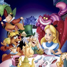 Схема вышивки «Алиса в стране чудес»