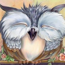 Схема вышивки «совёнок»