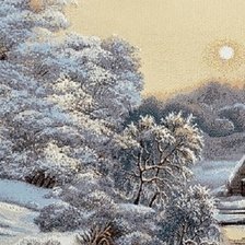 Схема вышивки «Морозное утро 1»