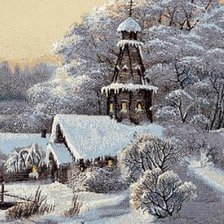 Схема вышивки «Морозное утро 2»