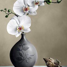 Схема вышивки «Орхидея»