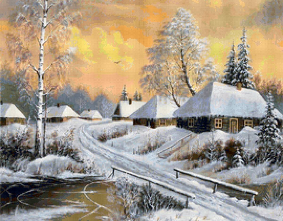 №1850456 - деревня, природа, снег, пейзаж зима - предпросмотр