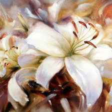 Схема вышивки «лилии»