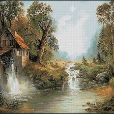 Схема вышивки «młyn»