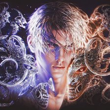 Схема вышивки «Парень»