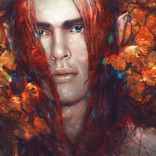 Схема вышивки «Парень»