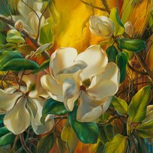 Схема вышивки «Дикая магнолия»