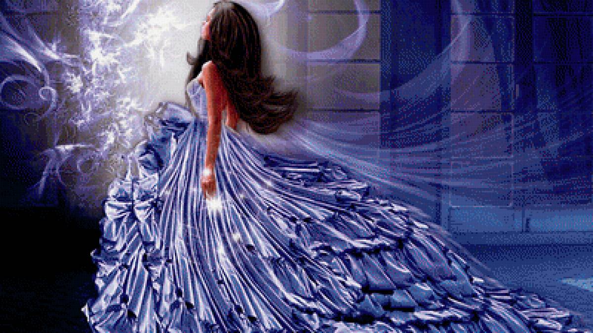 Девушка в бальном платье - фэнтези, девушка в платье, эзотерика, девушка - предпросмотр