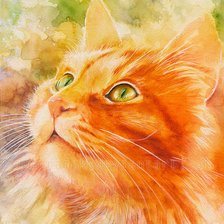 Схема вышивки «Акварель Киса 3»