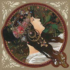 Схема вышивки «девушка»