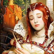 Схема вышивки «Спящая красавица»