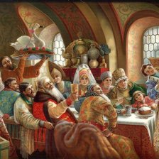 Схема вышивки «Свадебный пир»