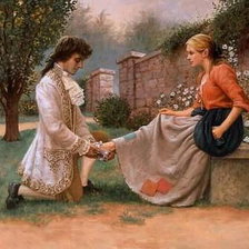 Схема вышивки «Принц и Золушка»