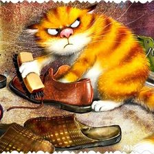 Схема вышивки «кот чистюля 3»