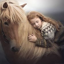 Схема вышивки «Маленькая наездница»