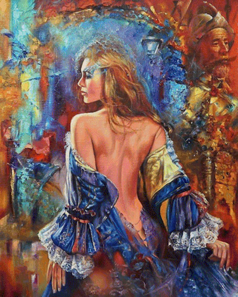 таинственные женщины - художник виталий жук - предпросмотр